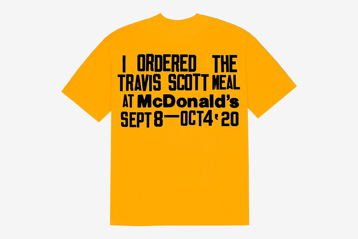 travis scott shirt mcdonalds price